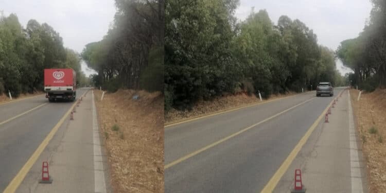 Statale 195, carreggiata ristretta e lavori infiniti: “Da tre anni viviamo una situazione di pericolo costante”