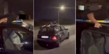 Sfida social finisce in dramma: 23enne sul tettuccio della macchina in corsa cade a terra, ricoverato in gravi condizioni