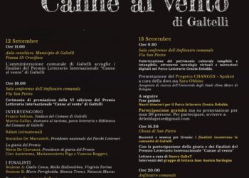 Canne al vento di Galtellì, verso la finale il premio letterario dedicato alla Deledda: in gara 207 racconti da tutto il mondo