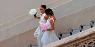 Cagliari, festa per le nozze tra la portavoce di Zedda Laura Fois e Martina Benoni