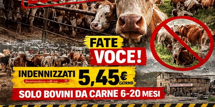 Il Centro Studi Agricoli attacca: “Indennizzi farsa per la dermatite, esclusi la maggior parte dei capi bovini sardi”