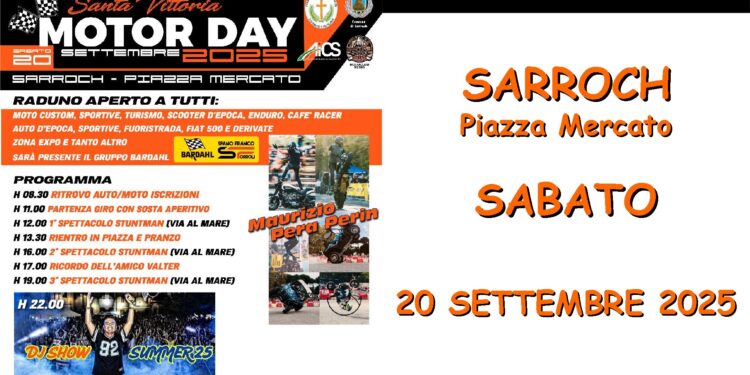 Sarroch, al via il Motor Day 2025