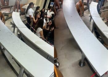 Cagliari, calcinacci e pozzanghere a Sa Duchessa: banchi off limits per gli studenti