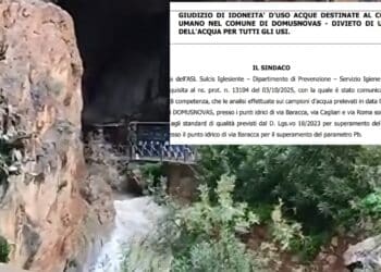Domusnovas, emergenza acqua senza fine: piombo oltre la norma e scatta il divieto
