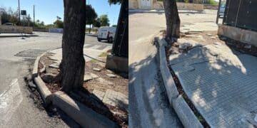 Capoterra, marciapiedi in pessime condizioni: scoppia la protesta alla Residenza Del Sole