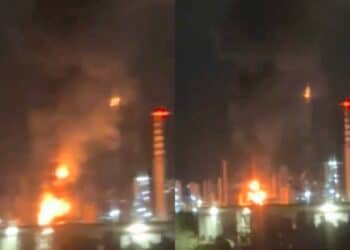 Notte di paura a Sarroch: fumo, fuoco e strani rumori nel polo industriale -VIDEO