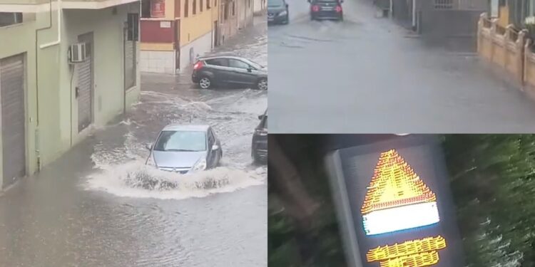 Pioggia incessante, strade allagate a Quartu e a Sestu: a Pirri scatta l’allerta meteo