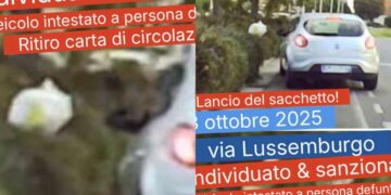 Quartu, furbetto lancia i rifiuti da un’auto intestata a un defunto: individuato e sanzionato