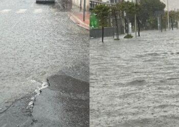 Bomba d’acqua a Sant’Antioco, caduti 50 mm di pioggia in poco tempo