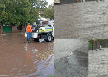 Strade dissestate e marciapiedi divelti a Carbonia, dopo il nubifragio parte la conta dei danni