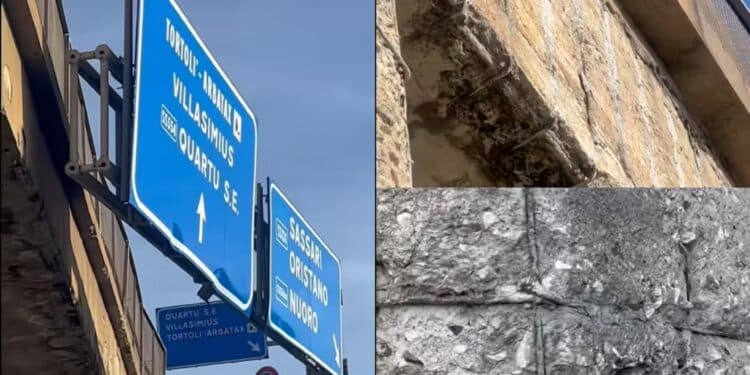Il ponte sulla Ss 554 in evidente stato di usura: “Ogni giorno transitano migliaia di auto”