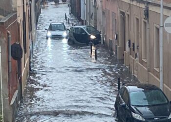 Quartu, disagi a causa del maltempo: strade allagate e il traffico va in tilt