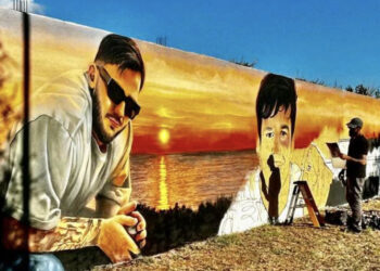 Sinnai, il sorriso di Matteo Lai impresso per sempre in un murale