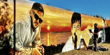 Sinnai, il sorriso di Matteo Lai impresso per sempre in un murale