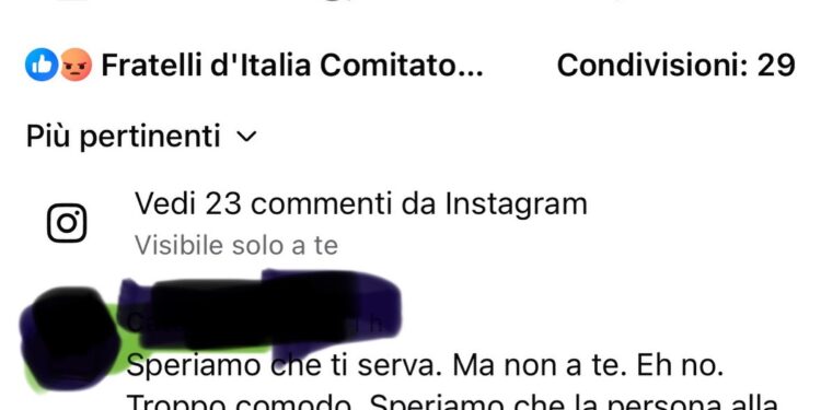 Cagliari, commenti choc contro l’ex sindaco Paolo Truzzu: “Ti auguro che la persona più cara muoia nel dolore”