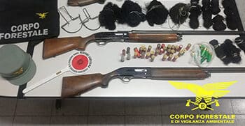 500 grammi di cocaina e munizioni per bracconaggio, un arresto per armi clandestine e traffico di stupefacenti a Villa San Pietro