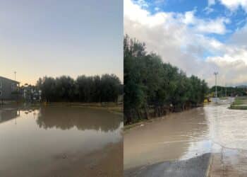 Quartucciu, le fermate del bus sommerse dall’acqua dopo il temporale