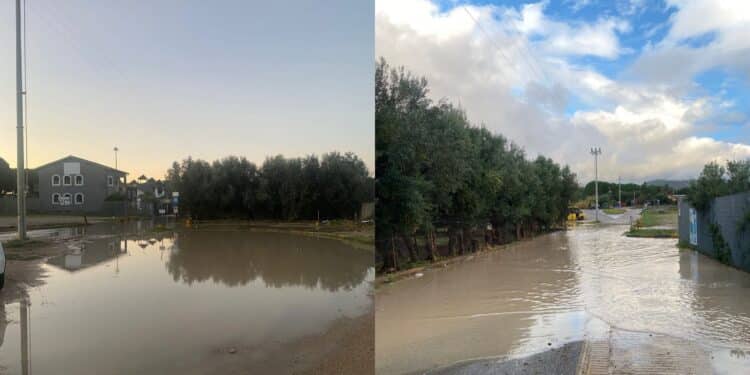 Quartucciu, le fermate del bus sommerse dall’acqua dopo il temporale