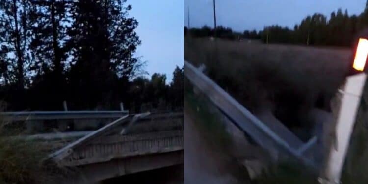 Serramanna, guard rail divelto e segnaletica assente nella strada di collegamento alla Sp 196