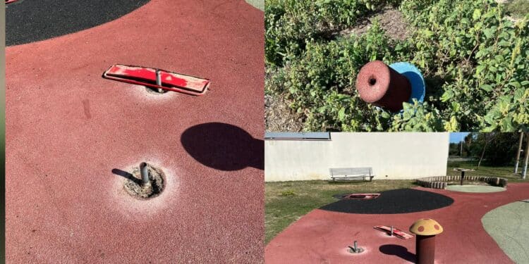 Assemini, il parco di via Volta preso di mira dai vandali: rotti i giochi per i bimbi