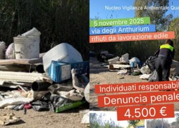 Quartu Sant’Elena, ditta di Cagliari riempie via degli Anthurium di scarti edili: 4.500 euro di multa ai responsabili