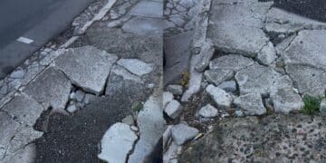 Quartu, marciapiede disastrato in via Danimarca: protestano i residenti