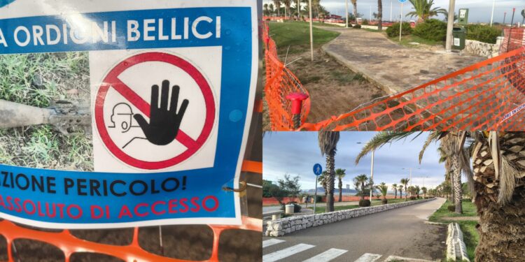 Quartu Sant’Elena, nessun allarme bomba al Poetto: è la legge che impone la bonifica dell’area interessata dai lavori