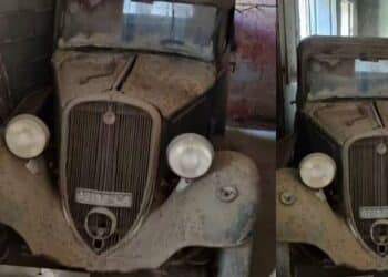Cagliari, auto d’epoca intatta riprende vita: donata dalla famiglia che la custodiva da decenni ad “Affari sbullonati”