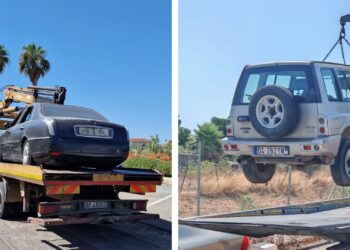 Quartucciu, rimosse 15 auto abbandonate per contrastare il degrado ambientale: l’operazione della Polizia Locale