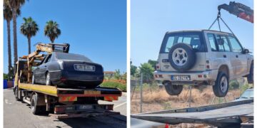 Quartucciu, rimosse 15 auto abbandonate per contrastare il degrado ambientale: l’operazione della Polizia Locale