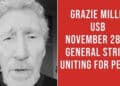 Roger Waters appoggia lo sciopero generale del 28 e 29 novembre: “Grazie fratelli Usb”