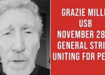 Roger Waters appoggia lo sciopero generale del 28 e 29 novembre: “Grazie fratelli Usb”