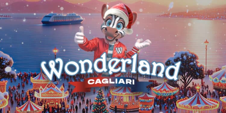 Cagliari si accende con Wonderland: giostre gratis, ghiaccio vero e magia fino all’11 gennaio