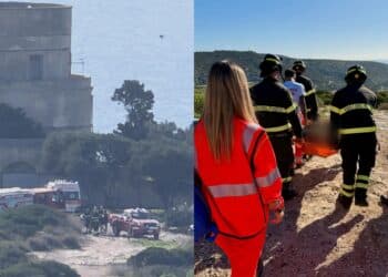 Cade durante una passeggiata col cane a Calamosca, recuperata e trasportata al Policlinico