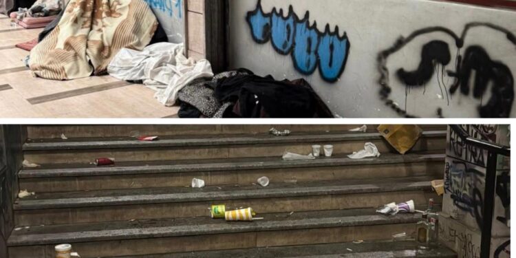 La favelas di Cagliari, alle gallerie Ormus sporcizia e degrado totale: decine di senzatetto davanti ai palazzi