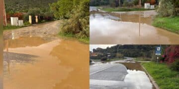 Solanas, il mare anche nelle strade: allagamenti dopo la pioggia
