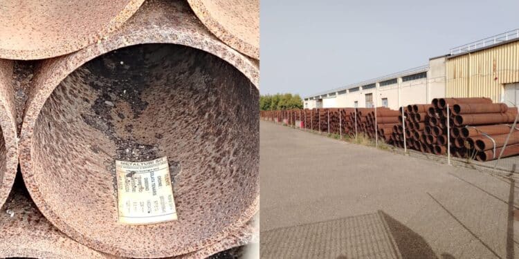 A Villacidro migliaia di tubi in acciaio per la RWM: la protesta dei comitati