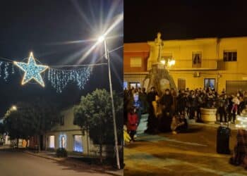 Samassi, coppia di americani dona i soldi per le luci di Natale: grande festa per accendere albero e luminarie