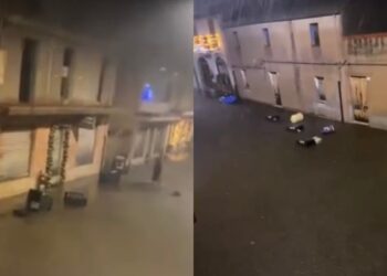 Serramanna, bomba d’acqua durante la notte: strade allagate e disagi in diverse zone del paese