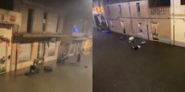 Serramanna, bomba d’acqua durante la notte: strade allagate e disagi in diverse zone del paese