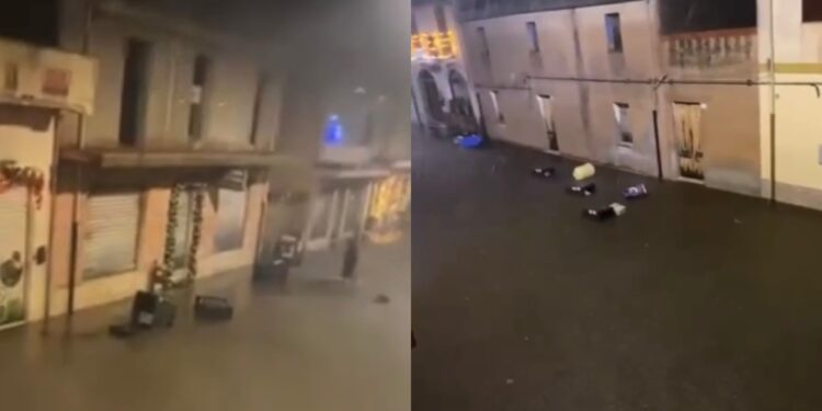 Serramanna, bomba d’acqua durante la notte: strade allagate e disagi in diverse zone del paese