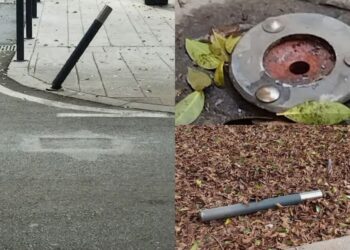 Cagliari, vandalizzati i dissuasori di viale Trieste