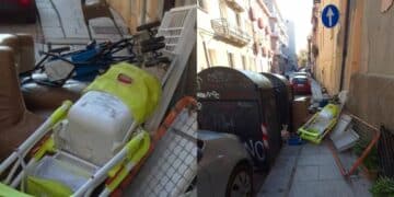 Cagliari, vergogna alla Marina: una discarica a cielo aperto nel cuore della città