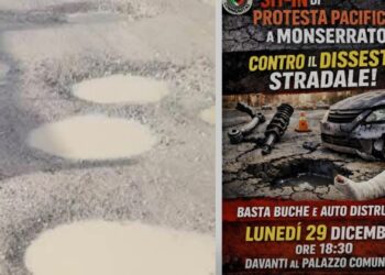 Monserrato, sit-in di protesta contro le buche nelle strade: residenti e non in piazza per chiedere più sicurezza