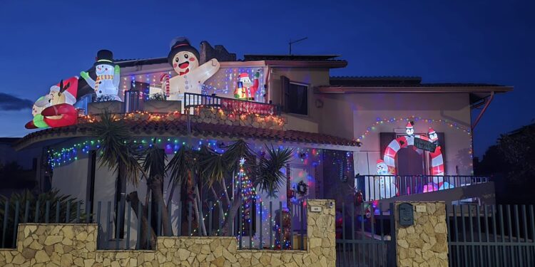 Concorso Migliori Luminarie in Sardegna 2025: ecco casa Lai a San Sperate