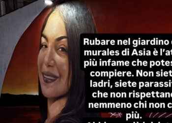 Quartu, furto nel giardino del murales dedicato ad Asia Loddo: “Siete parassiti”