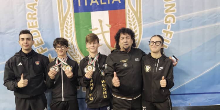 Atleti sardi ancora sul podio: 7 medaglie conquistate al campionato italiano di Wushu Kung Fu e Sanda