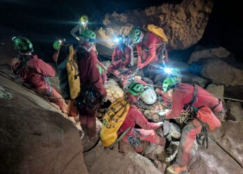 Oliena, conclusa la grande esercitazione interregionale di Soccorso Speleologico