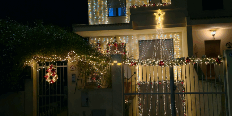 Concorso “Le migliori luminarie in Sardegna 2025”: Casa Alfieri ad Assemini