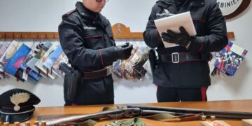 Gonnsfanadiga, cacciatore abusivo nei guai: fucile mai denunciato, in casa pallottole e coltello